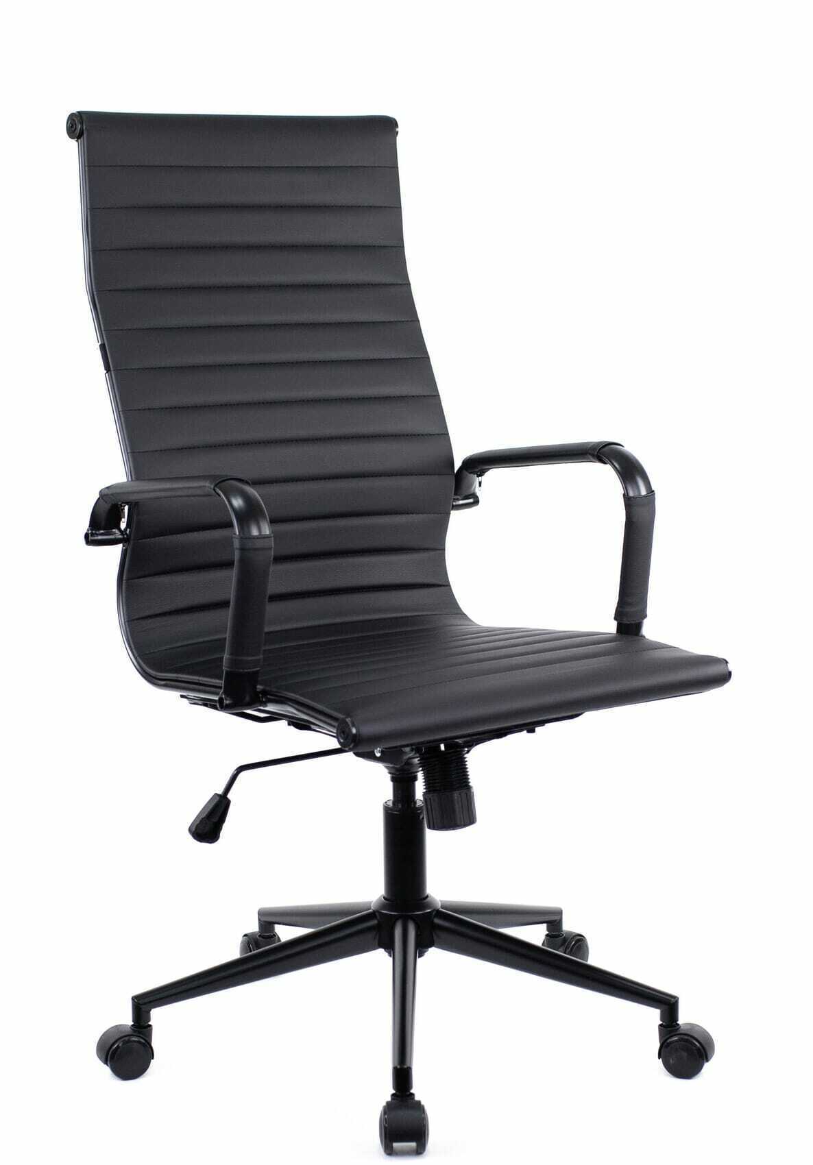Кресло руководителя f1 цвет черный красные вставки материал экокожа