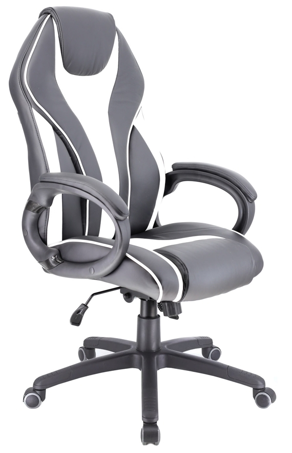 Кресло игровое (геймерское) Everprof Wing (Винг) TM Экокожа Белый